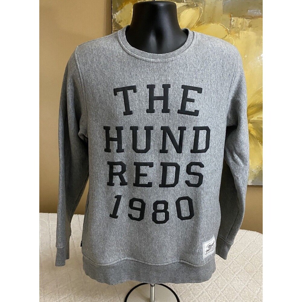 The Hundreds 1980 Gray Sweatshirt Side Pockets Men’s Size Medium